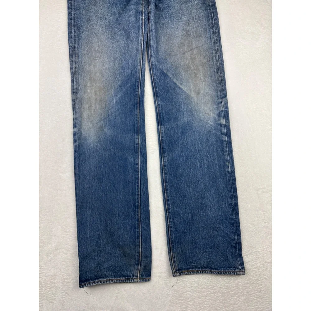 Levis 501 Original Fit Mens 36x40 Jeans Blue Grungy Washed Denim HighLow Fade